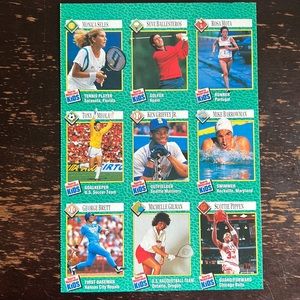 Sports Illustrated for Kids uncut sheet of cards 1990